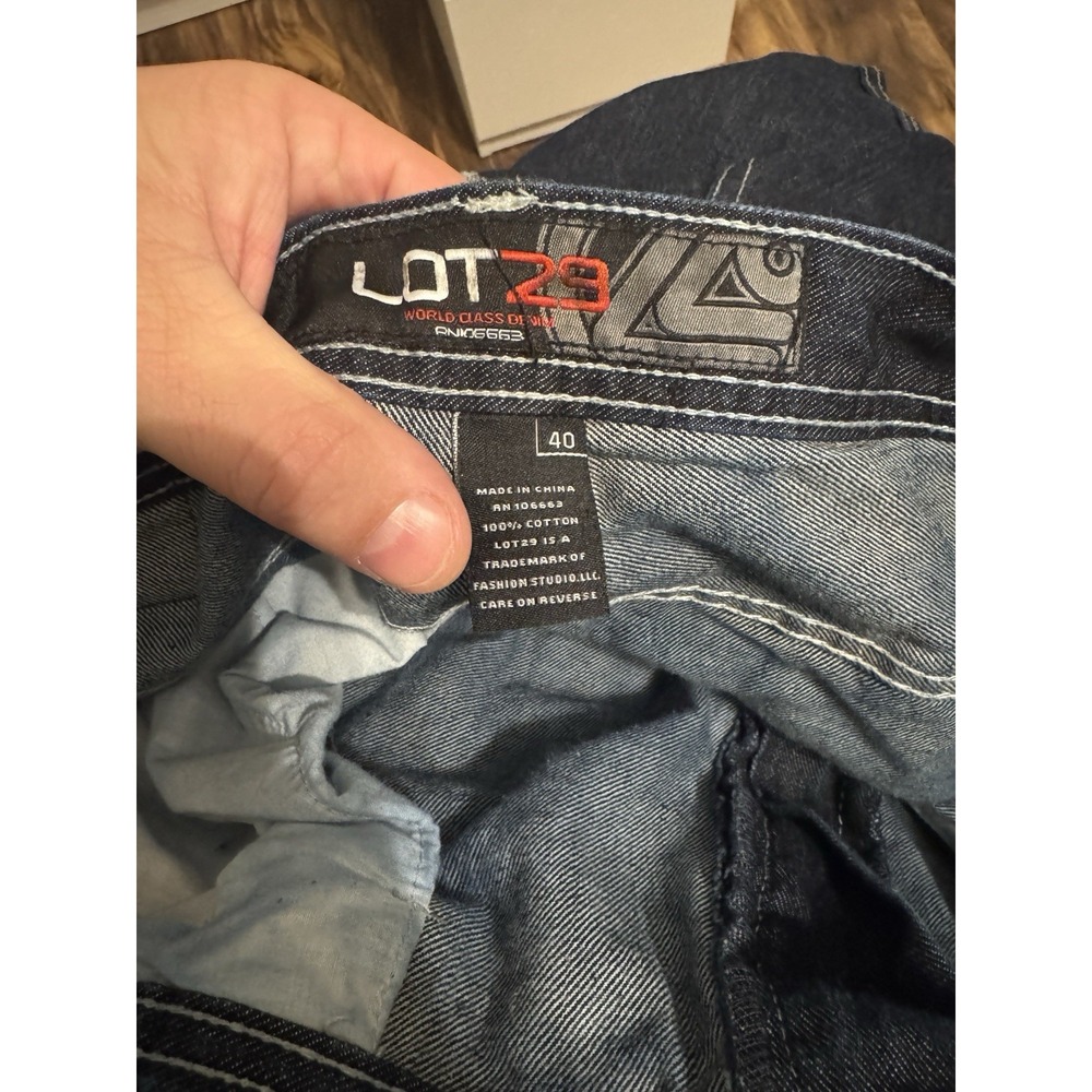 Lot Twenty Nine Men's Denim Jeans Dark Size 40x32 Lot 29 - Picture 6 of 6
